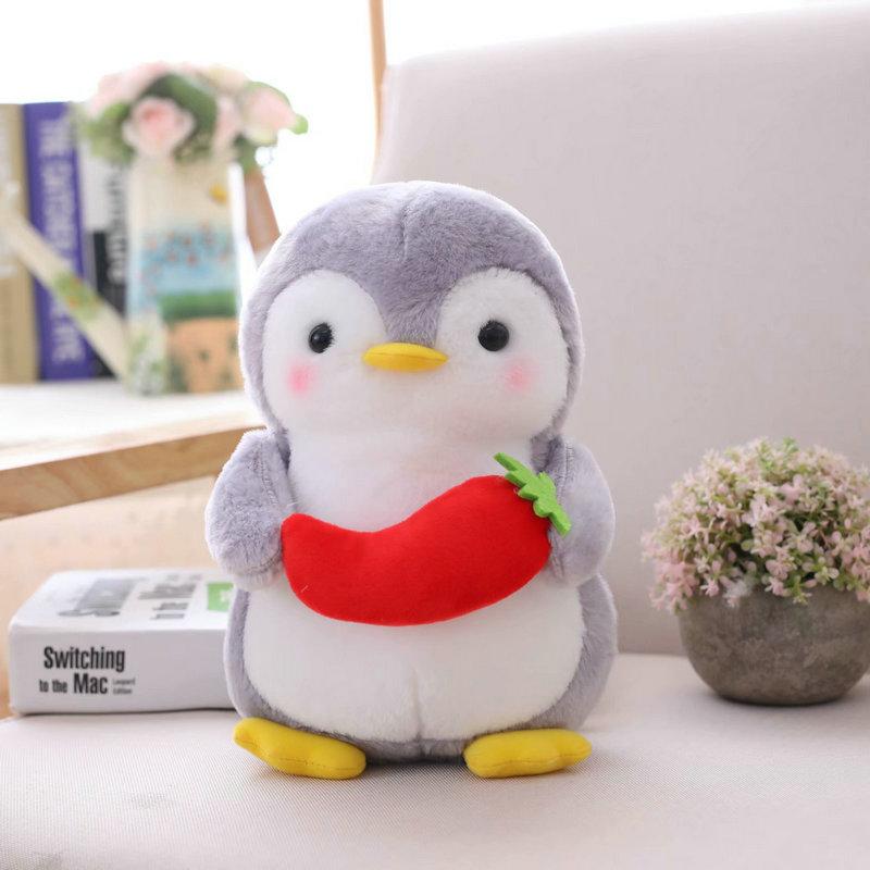 Creative Cudding Fruit Penguin Plush Stuffed Toys Cute Couple Penguin Plush Doll Toy Home Decor Toys Birthday Present