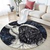 Shih Tzu Pattern Round rug,Carpet Rug for Living Room Bedroom Playroom ,Non-slip Floor Mat,Holiday Gifts and Birthday Gifts.