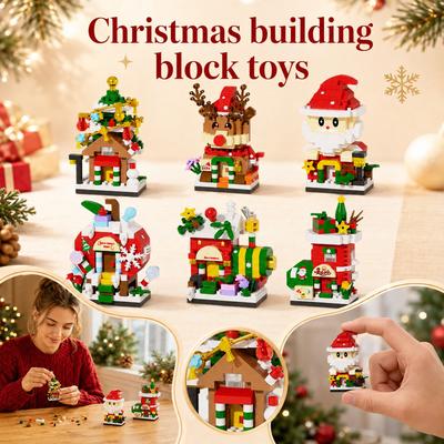 Christmas Building Set, Educational Toy Gift for Boys and Girls