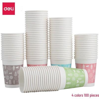 Deli 9 Oz Thickened Disposable Paper Cups (100 Count)