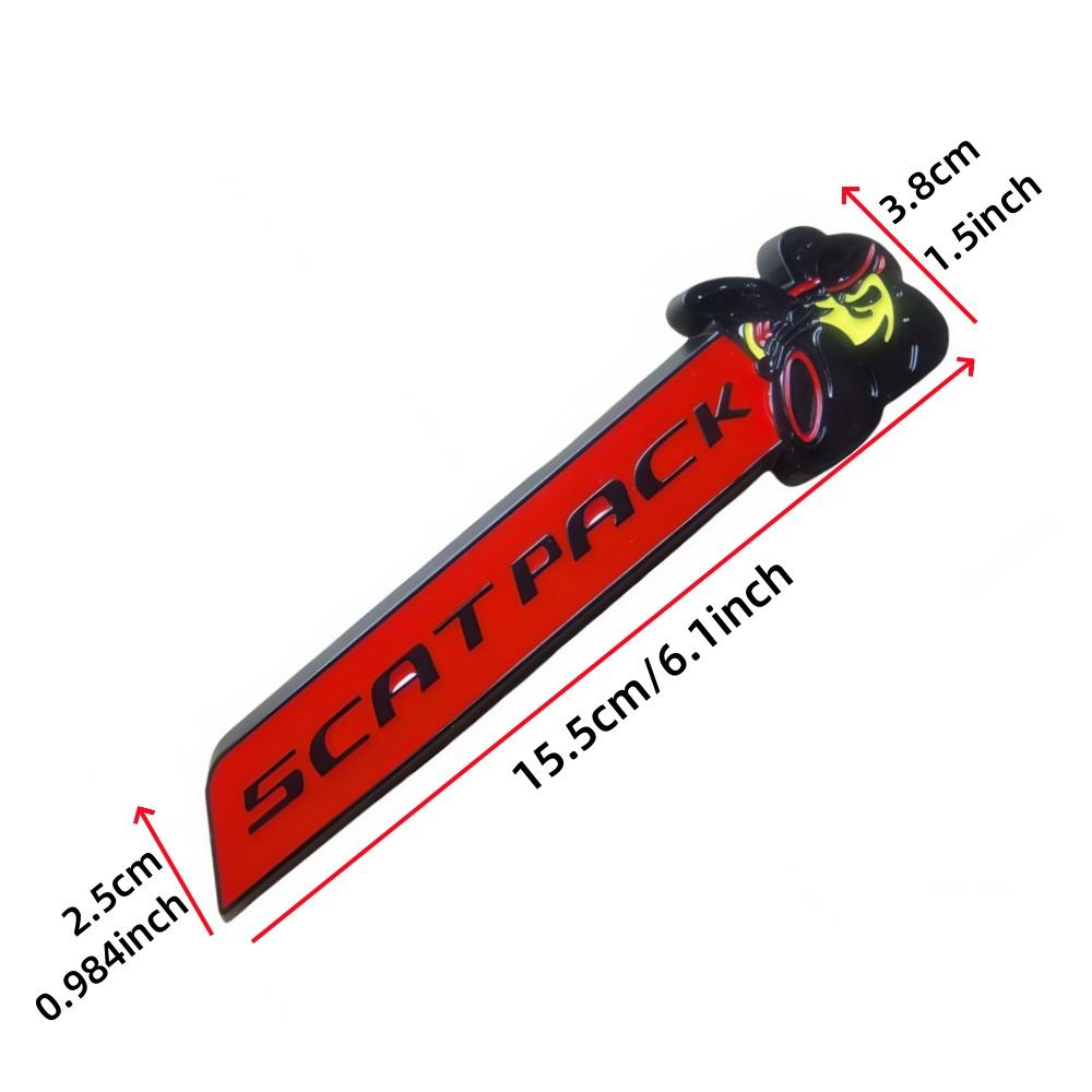 1 szt. Naklejka z emblematem 3D na błotnik boczny samochodu, emblemat na tylną klapę, naklejka na karoserię dla R A M 1500 2500 3500 Challenger Journey Caliber Caravan Charger Durango