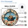 30x30cm Round Glass Wall Clock that Becomes a Natural Part of Your Home's Landscape