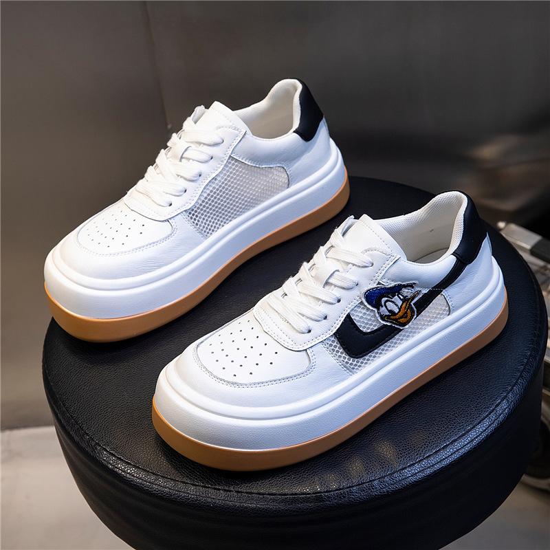 

Transparent net single net leather little white shoes women s 2026 women s shoes sports flat muffin and single shoes women 40 чорний
