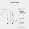 MICOE Gunmetal Gray Slim Waist Pull-Out Kitchen Faucet