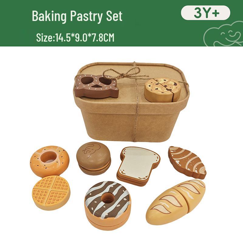 Wooden Kids' Educational Toys: Role-Playing Simulation with Fruits and Vegetables Cut Game