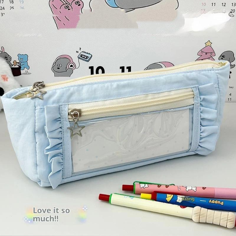 Süßes Federmäppchen Stiftebeutel Große Kapazität Einfache Ästhetik Tasche Organizer Büro Schulbedarf Für Schüler Schreibwaren