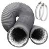 4 Inch Air Ducting Grey Exhaust Pipe Professional Dryer Vent Hose  Kitchen