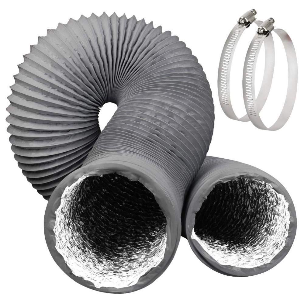 4 inch Air Ducting Grey Exhaust Pipe Professional Dryer Vent Hose  Kitchen