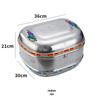 Premium Stainless Steel Motorcycle Tail Box with Thickened Screw Fixing