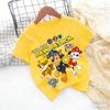 Kids Paw Patrol Cartoon Graphic Baby T Shirt Cotton Casual Short Sleeve Tee Boys and Girls 2026 Summer Toddler Clothing Tops