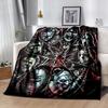 Horror Characters Printed Blanket Soft Cozy Blanket For Sofa Bedroom Living Room Dorm And Outdoor Use