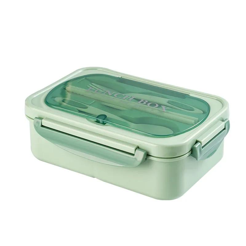 Stainless Steel Bowl Lunch Box Plastic Dinner Plate Microwaveable Lunch Box Lunch Boxes Vacuum & Thermos Kitchenware for Student