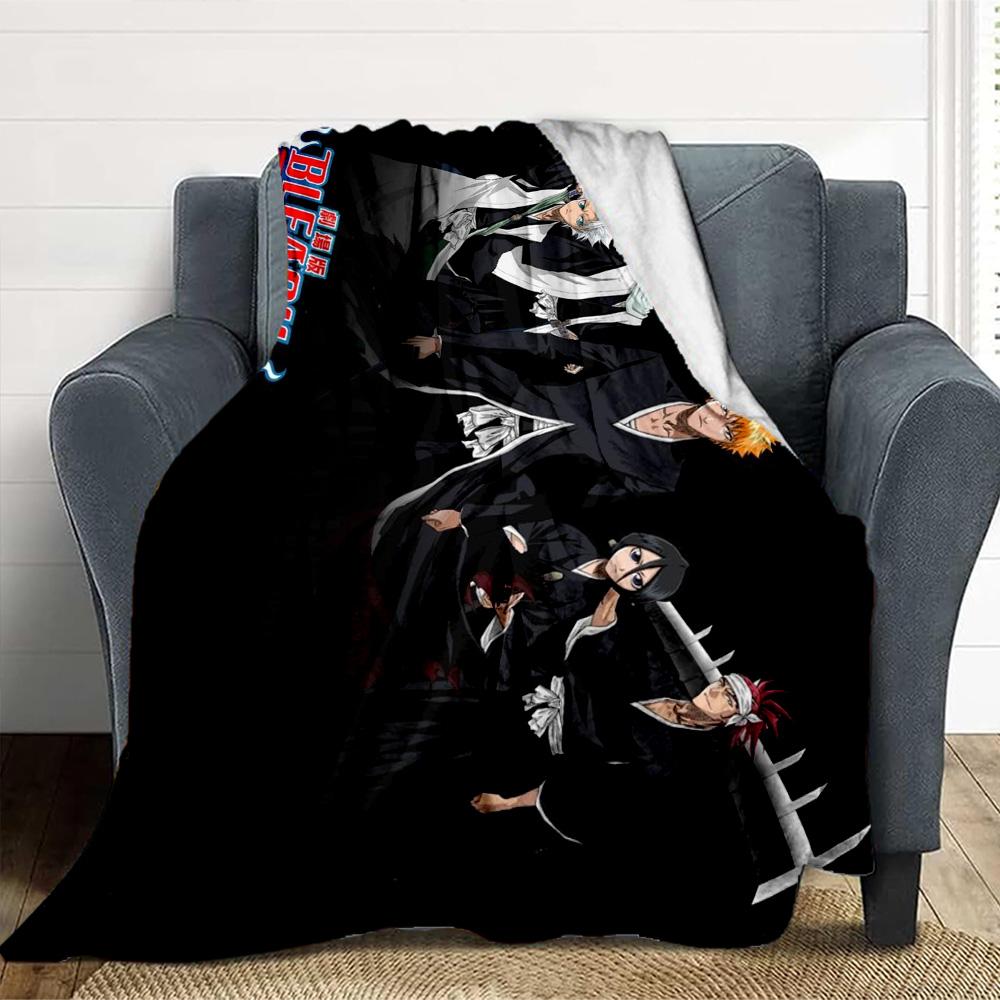 Bleach Heroes Flannel Blanket Throw Blanket Soft Warm Sofa Bed Camping Car Home Decor Unique Christmas Gift C930844