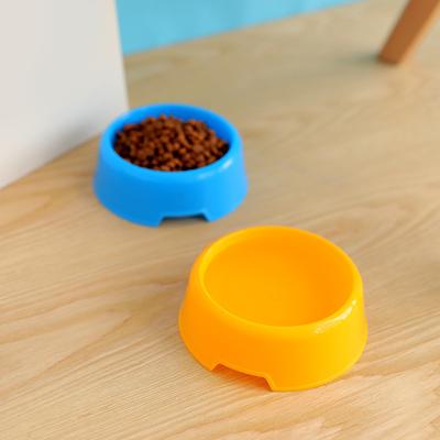 Good Pet Supplies For Dogs Cats Food Bowl Round Shape Not Fragile Easy To Clean Colorful Smooth Durable Pet Bowls Plastic