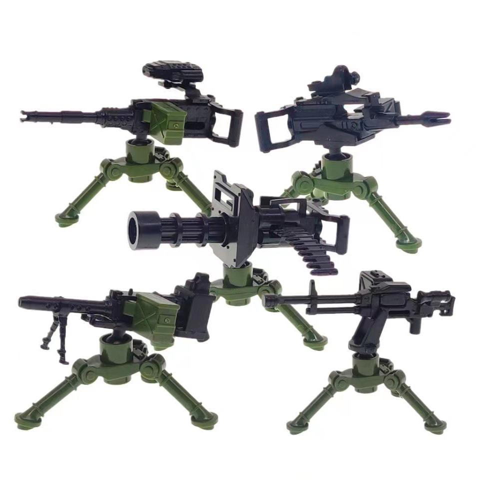 Military Building Block Set Compatible Solider Figures Army Weapons Guns Gift Presents Equipment Accessories NSV Gatling Mortar Toys Playsets
