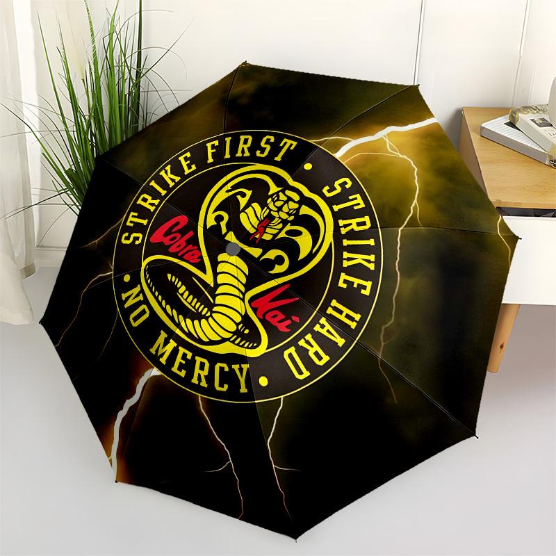 

Cobra Kai, Lightning Automatic Opening and Closing, 8 rib Structure Portable Umbrella, Suitable for Men and Women in All Seasons Perfect Gi