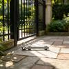 Outdoor Gate Hinge Repair Hardware, 304 Steel J-Bolt with Threaded Bolt Mount and Washers for Fence Installation Work