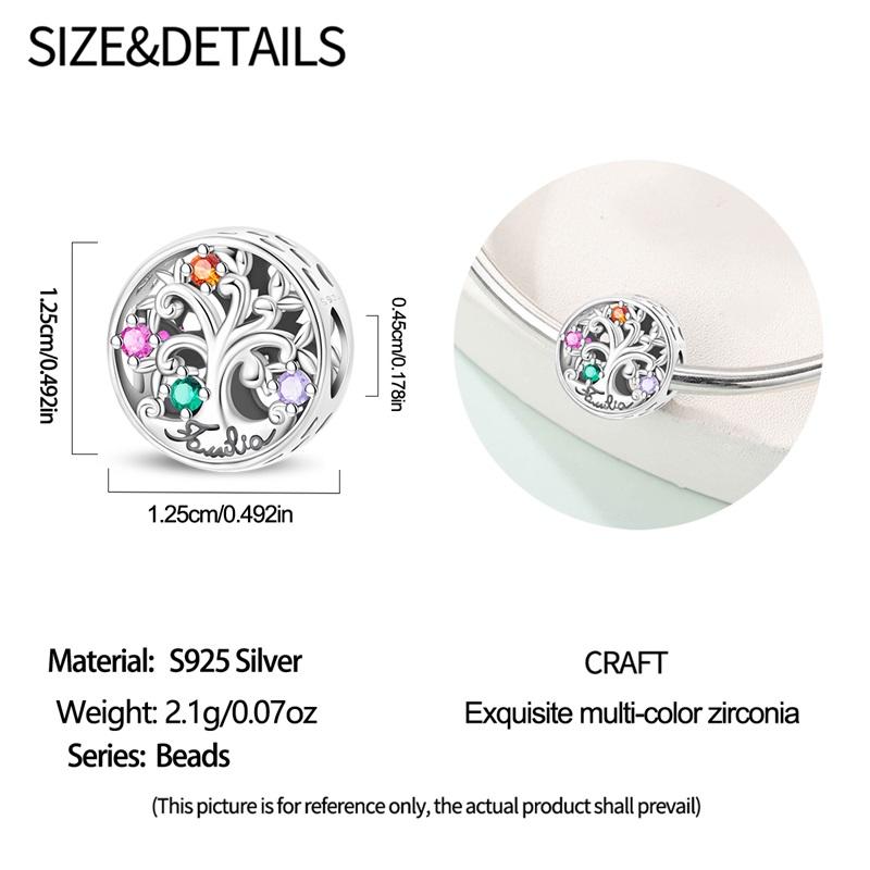 Copper Beads Charms Warm Tree Of Life Family Pendant Fit Authentic Handmade Bracelet Exquisite Diy Jewellery Gifts