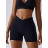 Cross Waist Women's Fitness Hip Lifting V-Shaped Sports Shorts