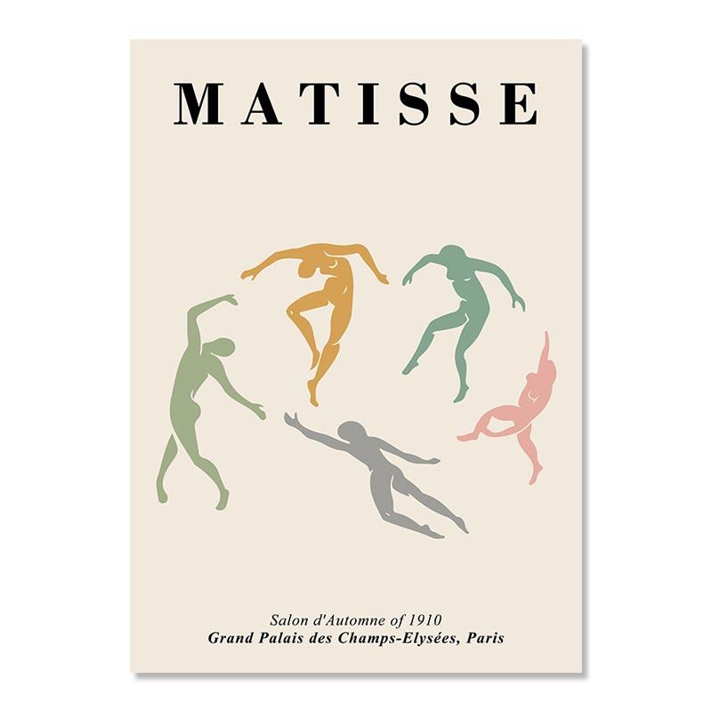 Henri Matisse Abstraktný koralový kvet Les Muses Nordic Plagáty a obrazy Nástenné maľby na plátne Obrazy do obývačky