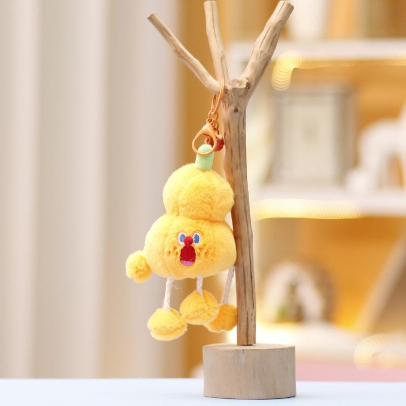 Cute Vegetable Plush Toy Cartoon Cabbage Corn Broccoli Pendant Soft Stuffed Doll Keychain Backpack Car Bag Decor Kid Gift