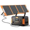 Flashfish J1000plus+TSP100 Portable Power Station and Portable Solar Panel