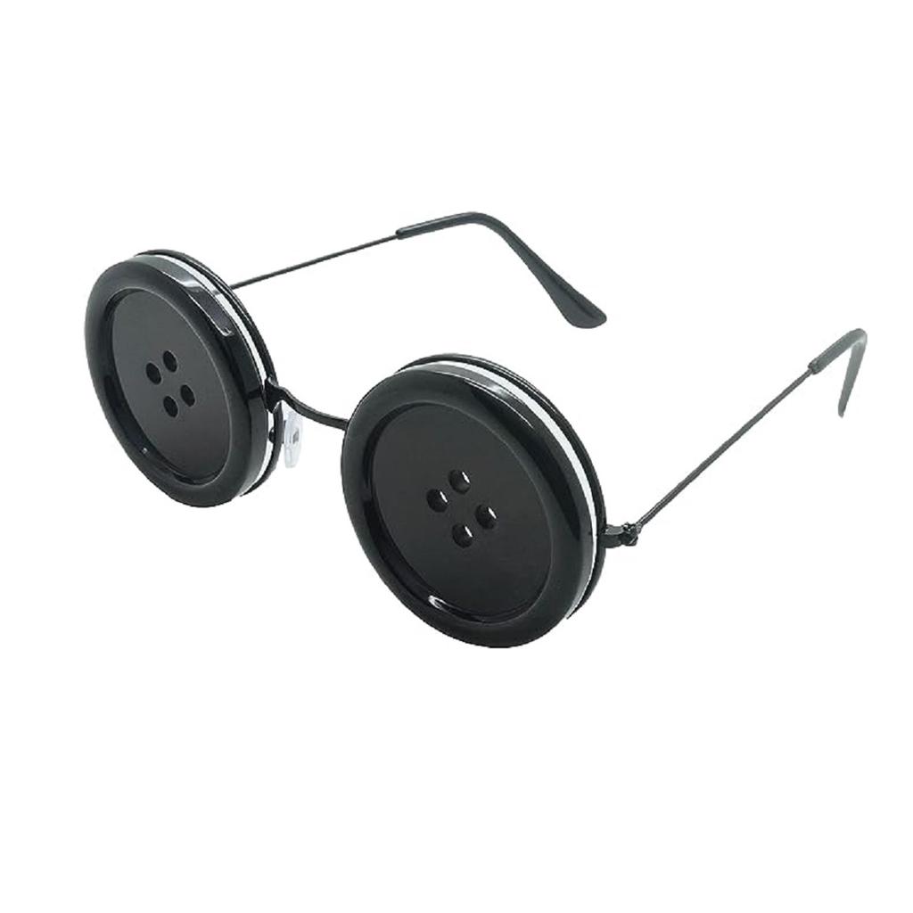 2 STÜCK Knopfaugen Brillen Brillen Cosplay für Halloween Kostümzubehör Partygeschenk Brillen