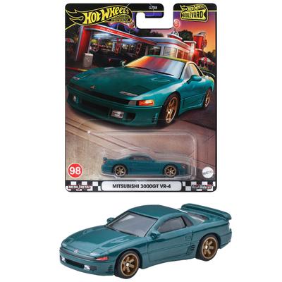 Hot Wheels Bullvard Mitsubishi 3000GT VR-4 Mini Car HRT68 Green Toy for Ages 3 and Up