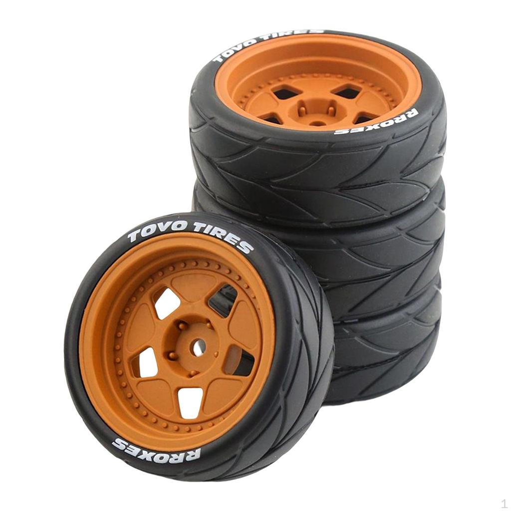 1/10 RC Car Wheel Rim Tires 12mm Hubs for Modified Buggy Truck Crawler Spare Parts