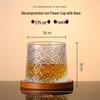 Kristall-Drehtumbler Whiskeyglas mit Sockel