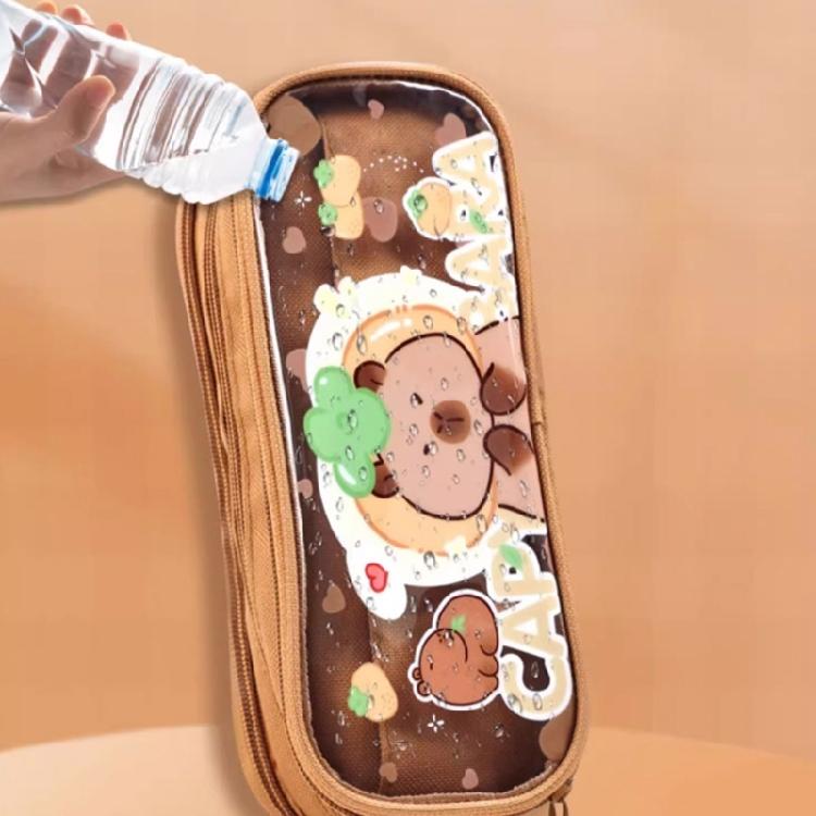 Multifunctional Compartment Pencil Case Student Large Capacity Stationeries Storage Bag Zippers Pencil Storage Pouches