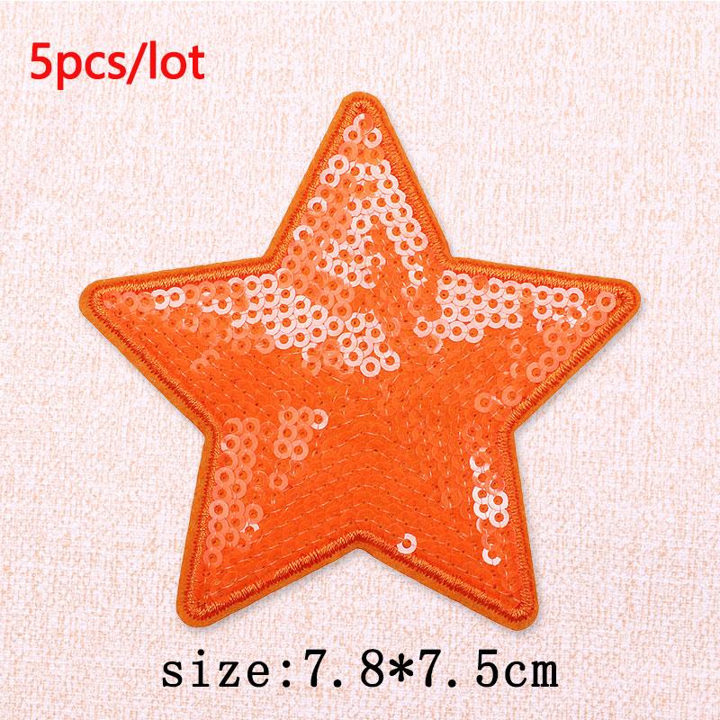5Pcs/Lot Glitter Butterfly Bow Iron on Patches - Embroidered Patches on Clothes Bags Hats Jackets Decor