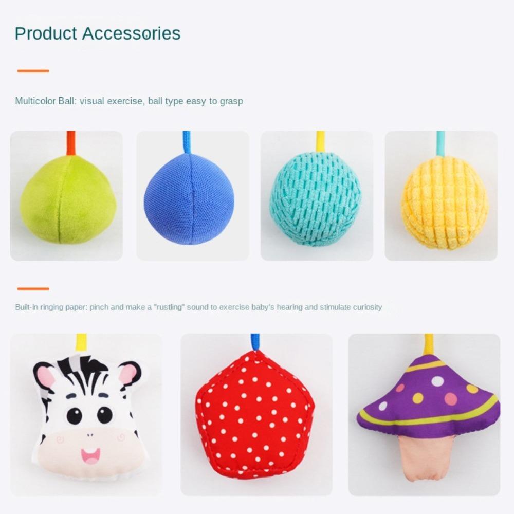 Cartoon Sensory Toys For Toddler Animal Pull String Teether Toy Pull Rope Toys  0-12 Months