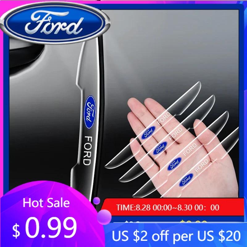 New 2026 Car Sticker Invisible car Door Handle Shake Scratches Protective For Ford Fiesta Ranger Focus Kuga Mustang S-MAX Transi