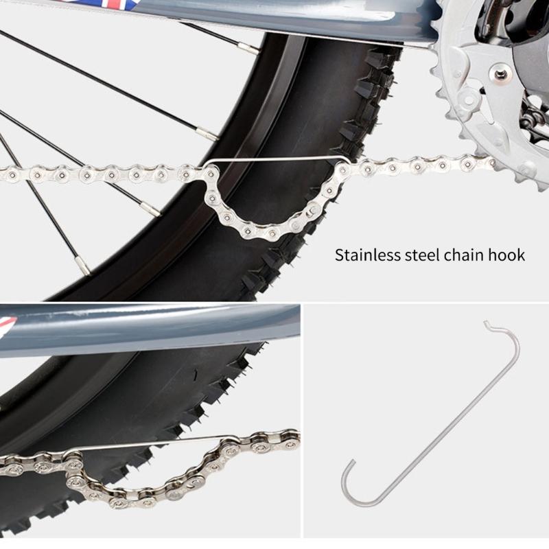 10Pcs Stainless Steels Bicycles Chain Hooks Bike Chain Joint Hook Bicycles Chain Extractor Pin for Chain Repair Enduring