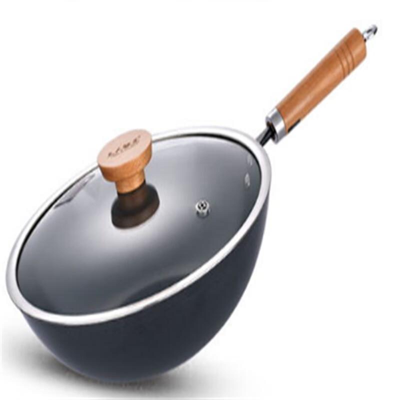 WANDERHO SRTJ 32cm Cast Iron Double-Spout Wok