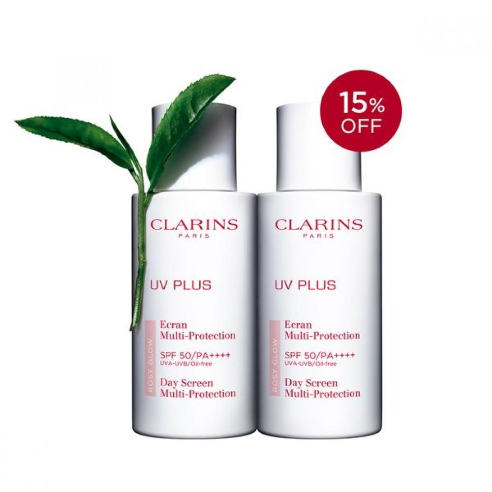 Clarins Uv Plus Sun Cream Duo  Cross Compatible UV set (loge+trans)/Request a gift wrap