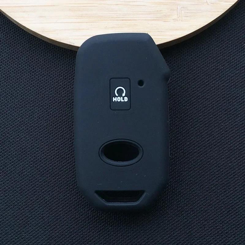 

silicone car key cover case for For KIA Carnival Sportage R Seltos Sorento Stinger Cerato K5 2020 2021 smart remote key чёрный