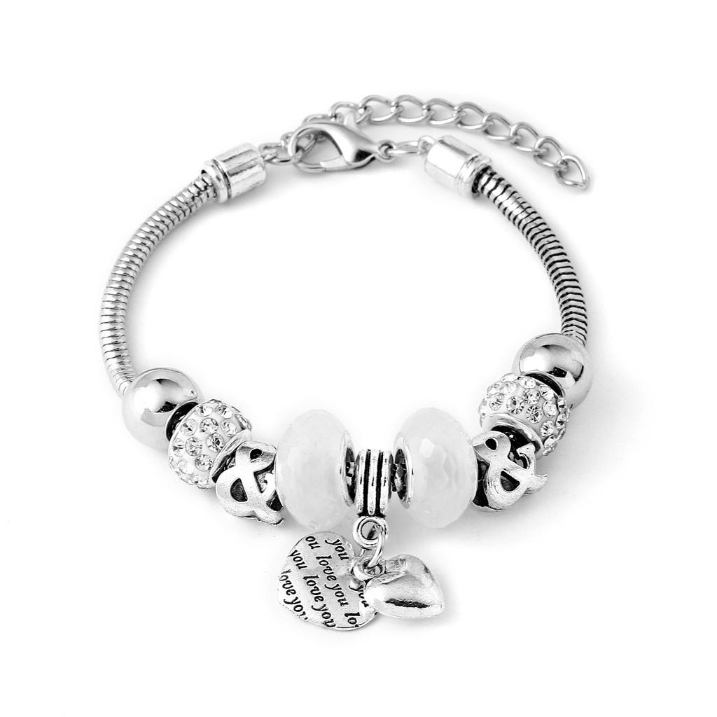 Bracelet Zinc Alloy Peach Heart Pendant Popular Bracelet In Europe and America