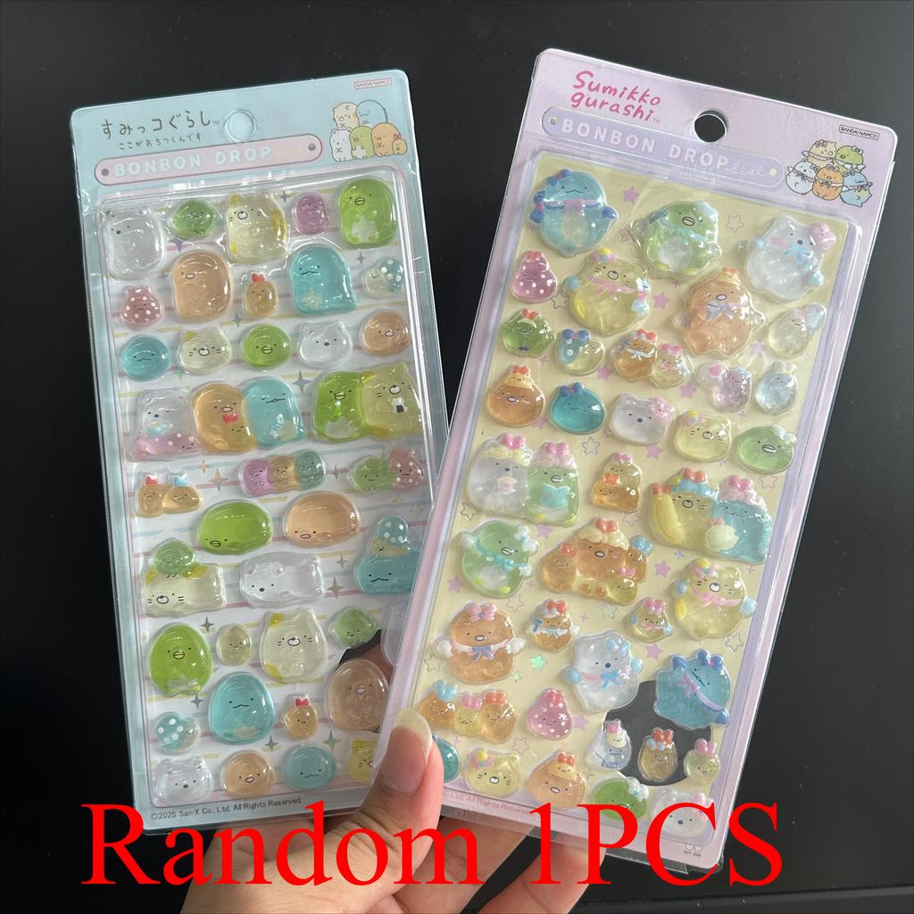Mini Japanese Style New Cartoon 3D Drop Relief Stickers Scrapbooking Diy Journaling Stationery Diary Decor School Cute Stickers