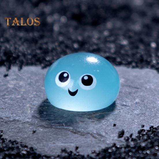 8Pcs/Set Water Sprites Figurine Luminous Mini Water Elf Ornament Miniature Cartoon Waterdrop Statue Toy Microlandscape Desktop Decoration Ornament