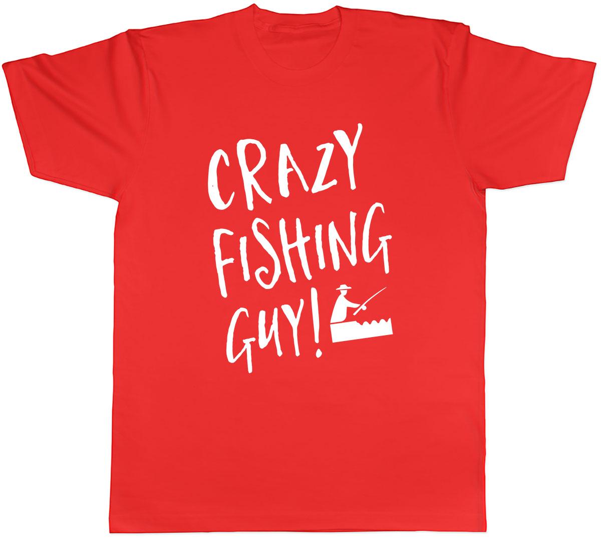 Crazy Fishing Guy Unisexs Unisex TShirt Tee S