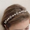Luxury Star Jewelry Pearl Cubic Flower Crown Headband Hairband Jewels