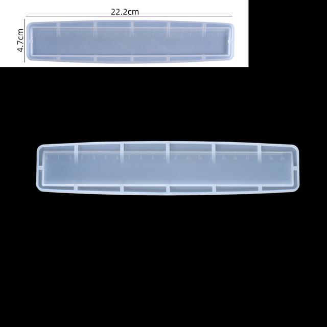 Expoxy Resin Silicone Mold Protractor Triangle Ruler Right Angle Ruler Resin Casting Molds For DIY Craft Stationery Making Tools