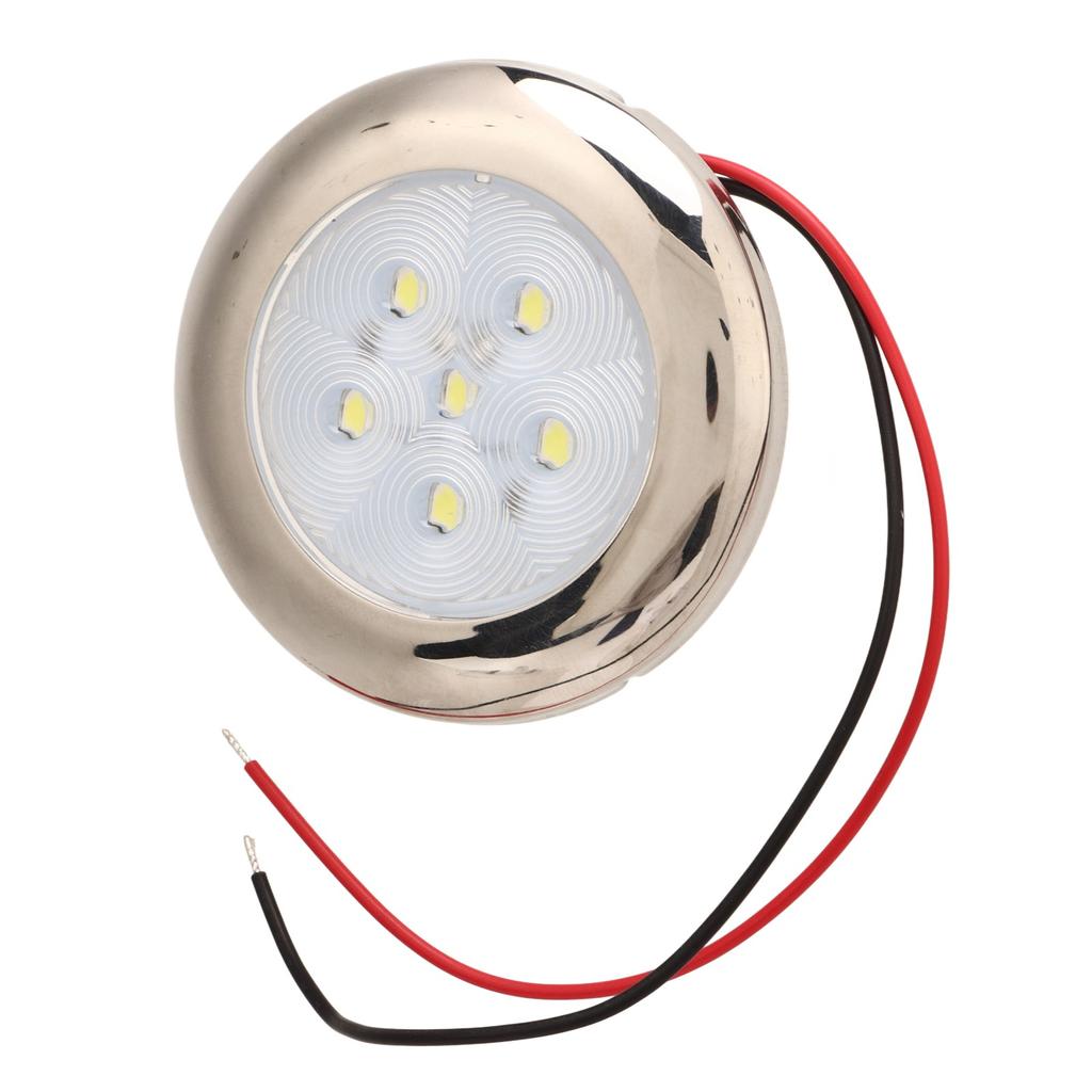 12V RV LED Ceiling Dome Light IP65 Waterproof White Lighting for Boat Camper Van Caravan Truck