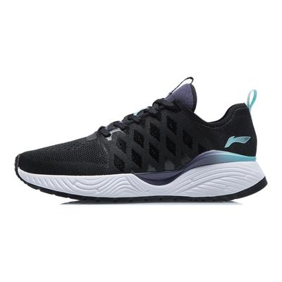 Li Ning Soft One-Piece Knitted Shock Absorption Non-Slip Low-Top Sports Casual Shoes Women Sneakers Black ARSR020-1