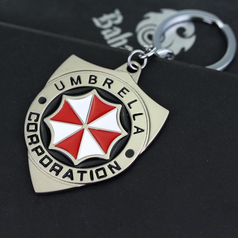 Resident Evil Umbrella Logo Alloy Keychain