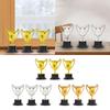 3x Kids Mini Trophies Mini Award Trophy Cups, Decorative Ornaments for Sports Tournament