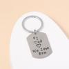 Personalized Keychain Accessories, Father'S Day English Lettering Stainless Steel Pendant Keychain