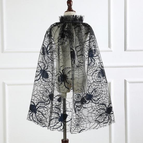 Halloween Cape Lightweight All-Match Dress Up Spider Web Bat Tulle Cloak Cosplay Costume Photography Prop